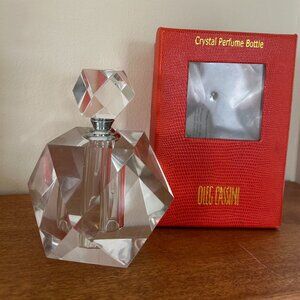 Rare Vintage Oleg Cassini Crystal Prism Perfume Bottle 144260